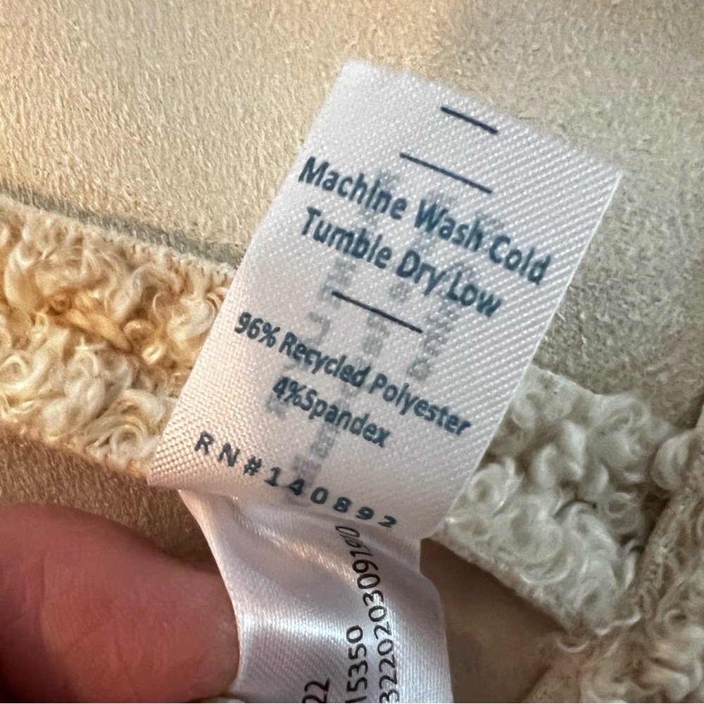 Marine Layer Quebec Sherpa Jacket, Antique White, new with tags, size small - Picture 8 of 10
